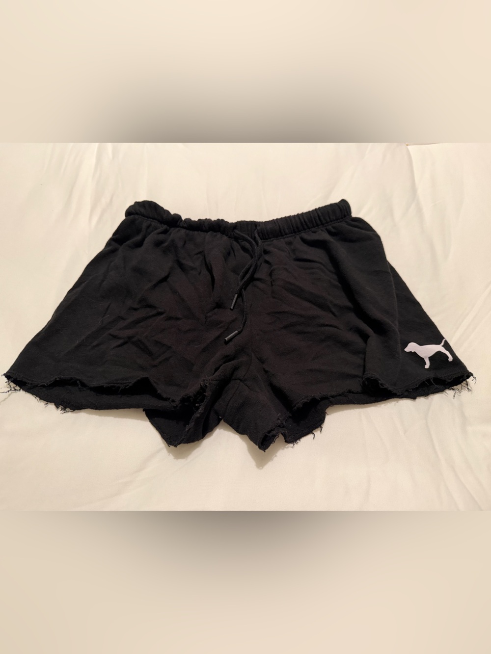 PINK Victoria's Secret Black Lounge Shorts with Elastic Waist